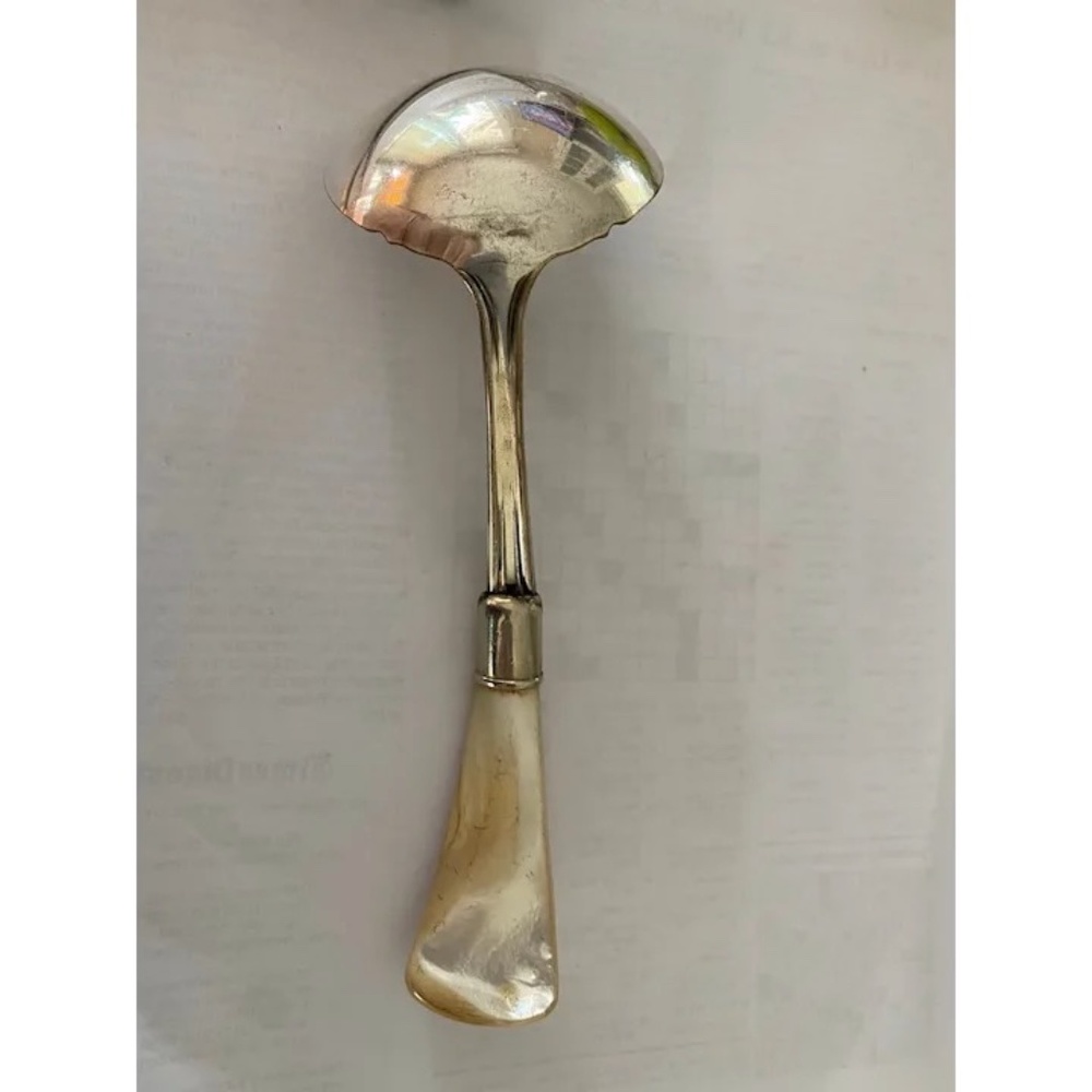 Victorian Mother Of Pearl And Silver Small Ladle - Picture 4 of 6